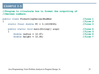Java Programming: From Problem Analysis to Program Design, 5e 