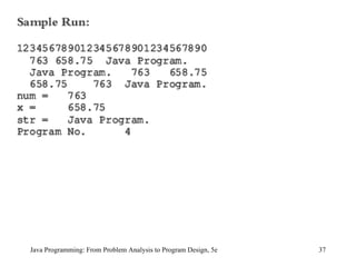 Java Programming: From Problem Analysis to Program Design, 5e 