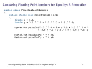 Java Programming: From Problem Analysis to Program Design, 5e 