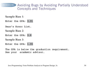 Java Programming: From Problem Analysis to Program Design, 5e 