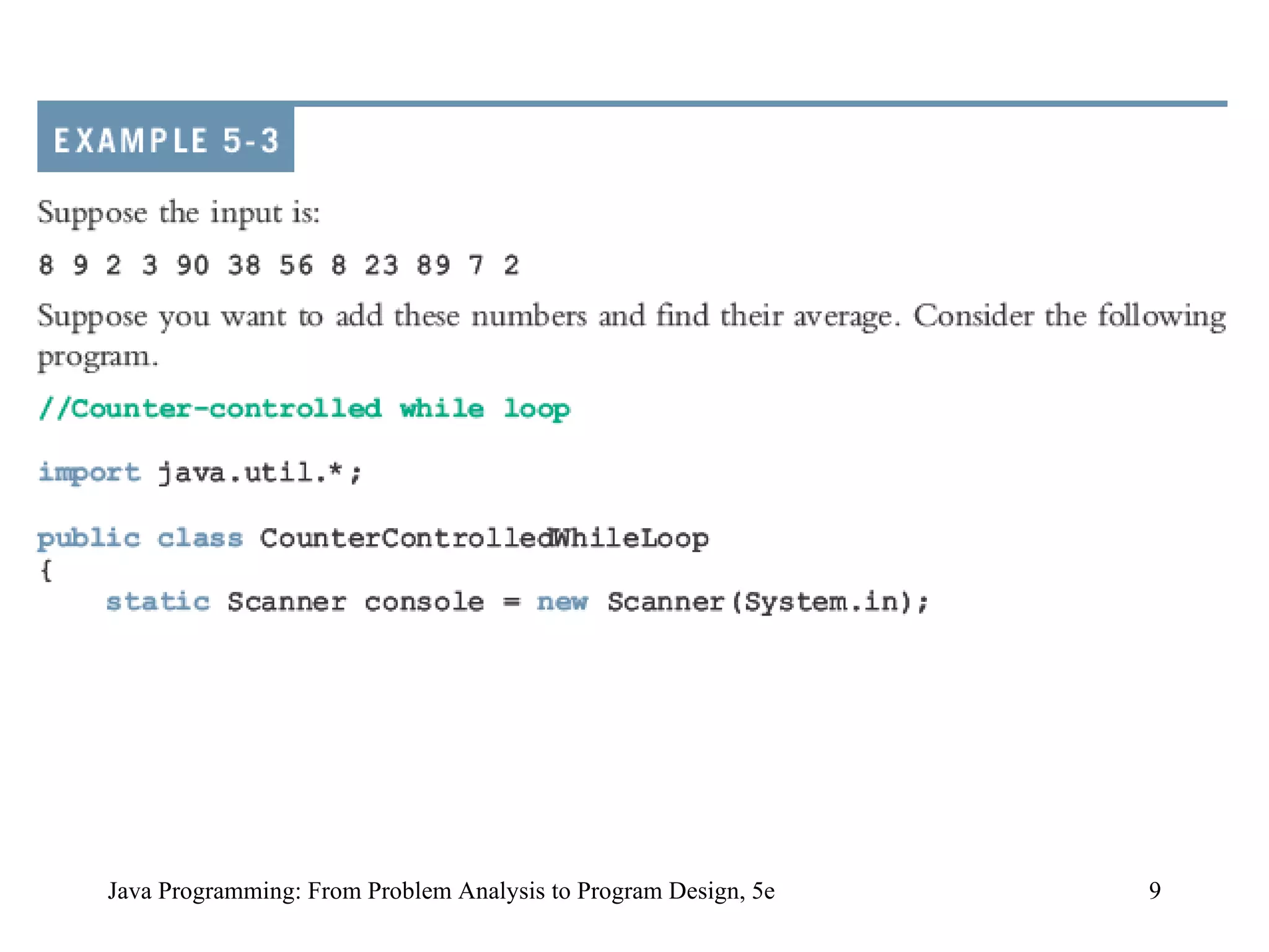 Java Programming: From Problem Analysis to Program Design, 5e 