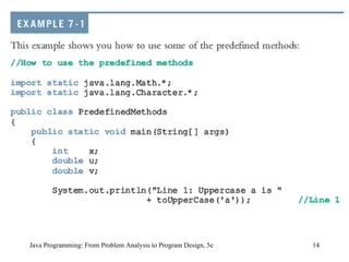 Java Programming: From Problem Analysis to Program Design, 5e 