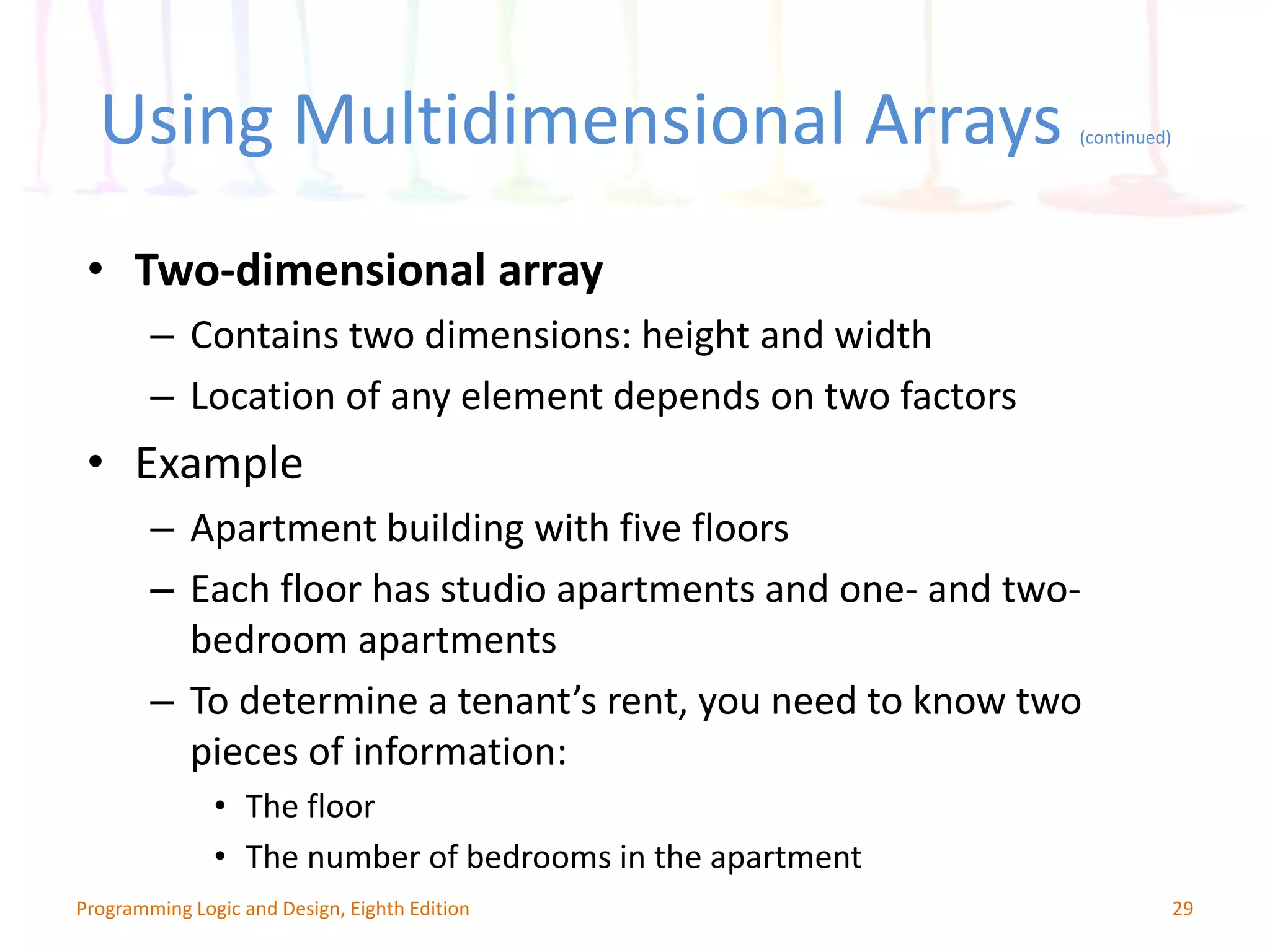 Programming Logic and Design: Working with Data | PPTX | Databases ...