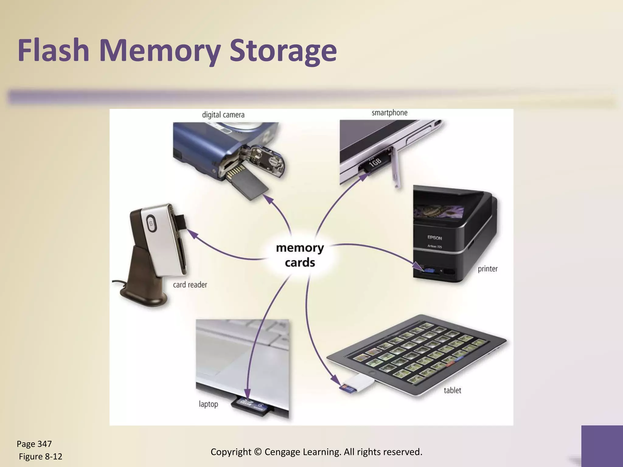 Flash Memory Storage
Copyright © Cengage Learning. All rights reserved.
Page 347
Figure 8-12
 