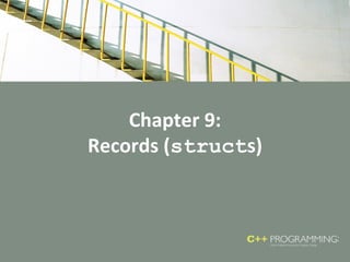 Chapter 9:
Records (structs)
 