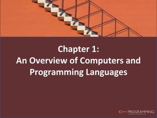 Chapter 1:
An Overview of Computers and
Programming Languages
 