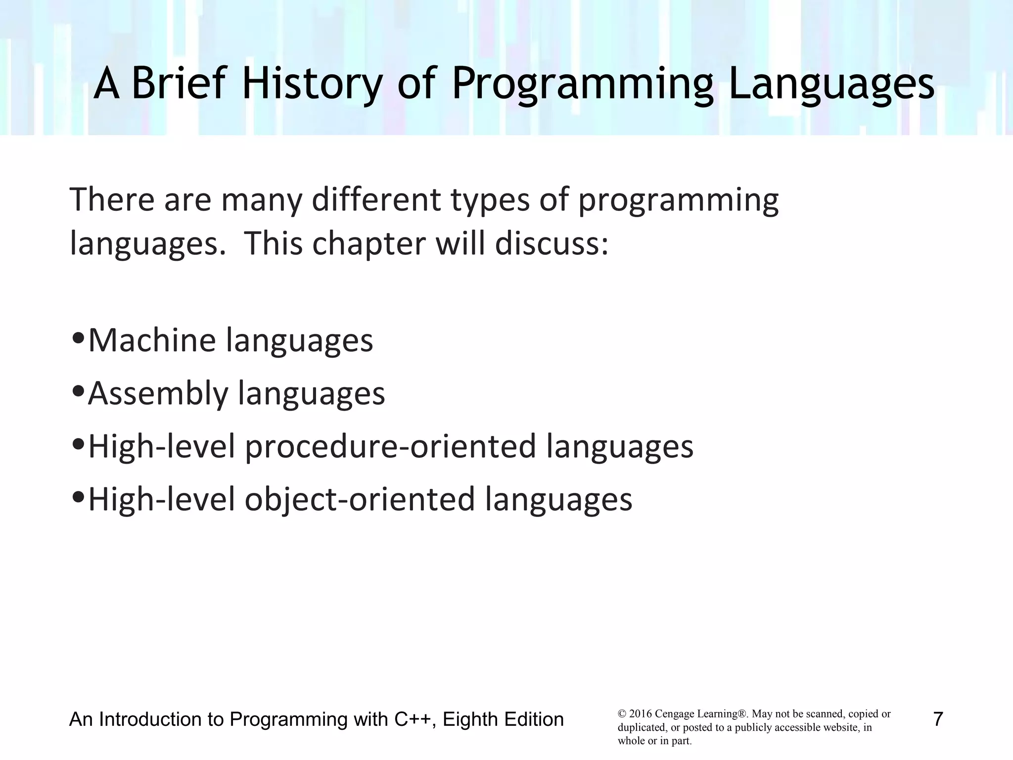 Chapter 1 - An Introduction to Programming | PPT