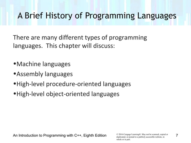 Chapter 1 - An Introduction to Programming | PPT