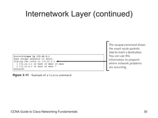 Internetwork Layer (continued) CCNA Guide to Cisco Networking Fundamentals 