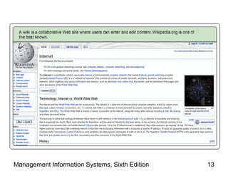 Management Information Systems, Sixth Edition   13
 