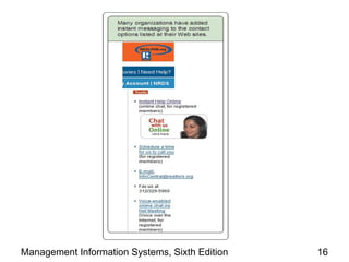 Management Information Systems, Sixth Edition   16
 