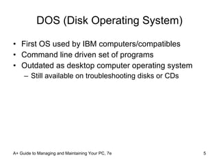 Operating System Cds Introduction to Operating Systems | PPT
