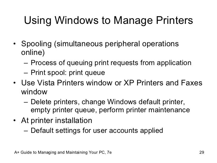 Problems Deleting Printers Vista