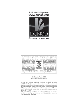 © Dunod, Paris, 2012
ISBN 978-2-10-057669-2
 