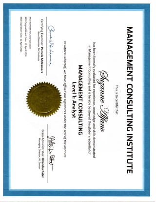 MCI Certification