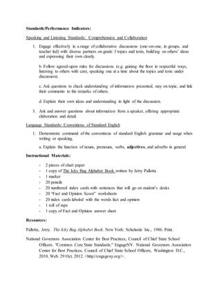 edu 311 fact and opinion Lesson Plan | DOCX