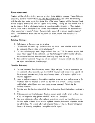 edu 311 fact and opinion Lesson Plan | DOCX
