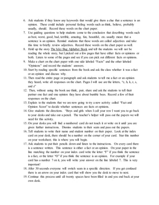 edu 311 fact and opinion Lesson Plan | DOCX
