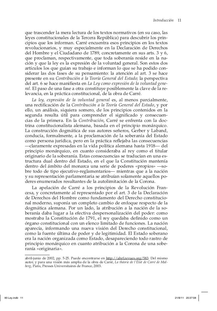 Carré De Malberg Contribution à La Théorie Générale De L'etat