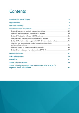 WHO consolidated guidelines on drug-resistant tuberculosis treatment ...