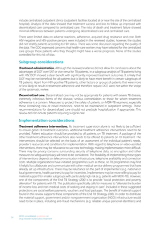 WHO consolidated guidelines on drug-resistant tuberculosis treatment ...