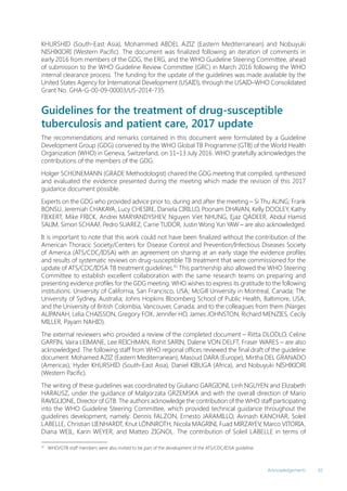 WHO consolidated guidelines on drug-resistant tuberculosis treatment ...