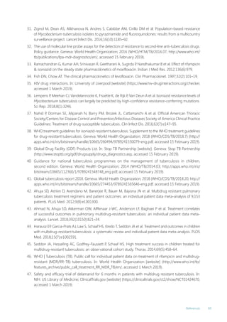 WHO consolidated guidelines on drug-resistant tuberculosis treatment ...
