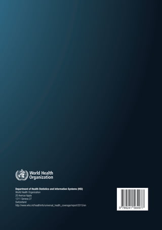 Tracking Universal Health Coverage: First Global Monitoring Report