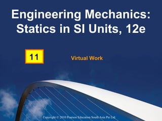 Copyright © 2010 Pearson Education South Asia Pte Ltd
Virtual Work1111
Engineering Mechanics:
Statics in SI Units, 12e
 