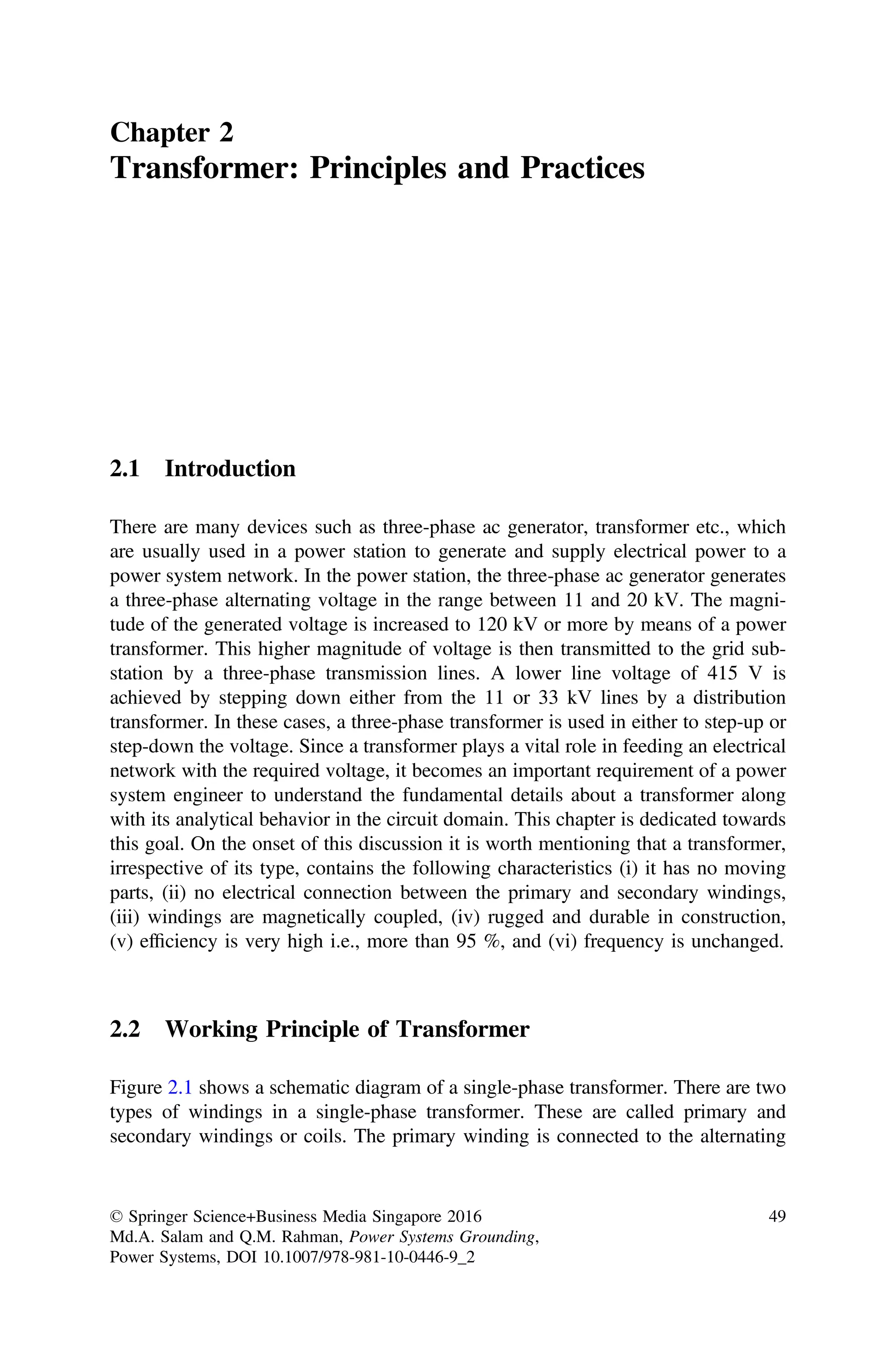 transformer working principle | PDF