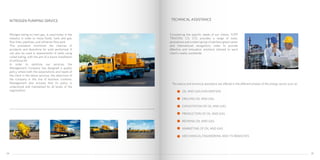 Nitrogen being an inert gas, is used today in the
industry in order to move fluids, fuels and gas,
flow lines, pipelines, and refineries flow park.
This procedure minimizes the chances of
accidents and downtime for work performed. It
can also be used in assessments of wells using
coiled tubing, with the aim of a future installation
of artificial lift.
In order to optimize our services, the
Management Company has designed a quality
policy where both the expectations and needs of
the client in the above services, the objectives of
the company in this line of business combine.
Management also ensures that its policy is
understood and maintained by all levels of the
organization.
Considering the specific needs of our clients, YUPP
TRADING CO, LTD, provides a range of tools,
procedures and a select group of advisors great career
and international recognition; order to provide
effective and innovative solutions tailored to each
client's reality worldwide.
The advice and technical assistance are offered in the different phases of the energy sector such as:
OIL AND GAS EXPLORATION
DRILLING OIL AND GAS
EXPLOITATION OF OIL AND GAS
PRODUCTION OF OIL AND GAS
REFINING OIL AND GAS
MARKETING OF OIL AND GAS
MECHANICAL ENGINEERING AND ITS BRANCHES
NITROGEN PUMPING SERVICE TECHNICAL ASSISTANCE
3534
 