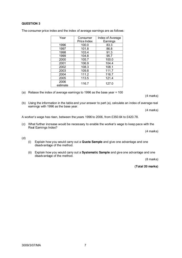 97901279 Business Statstics Series 3 2007 Code3009