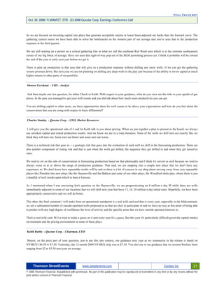 Questar 3Q-2008 EARNINGS