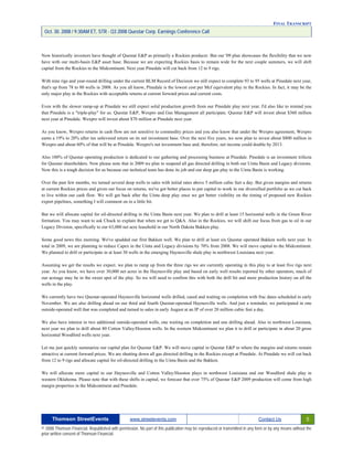 Questar 3Q-2008 EARNINGS