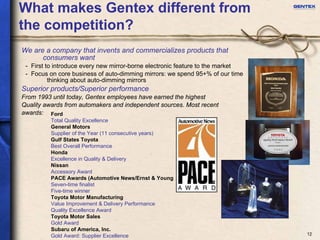 Gentex investor presentation