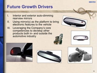 Gentex investor presentation