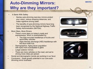 Gentex investor presentation