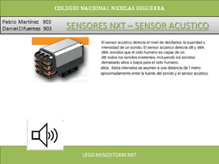 SENSORES NXT – SENSOR ACUSTICO
 