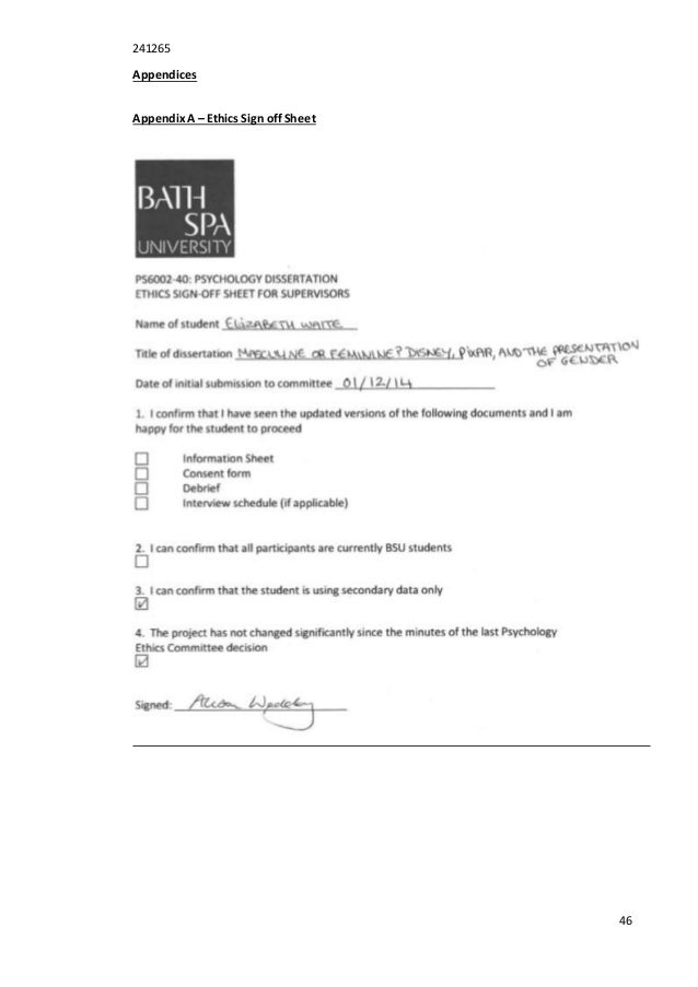 Fear of finishing picture