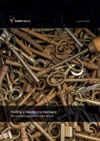 Finding a needle in a haystack:
The continuous approach to cyber defence
WHITE PAPER
 