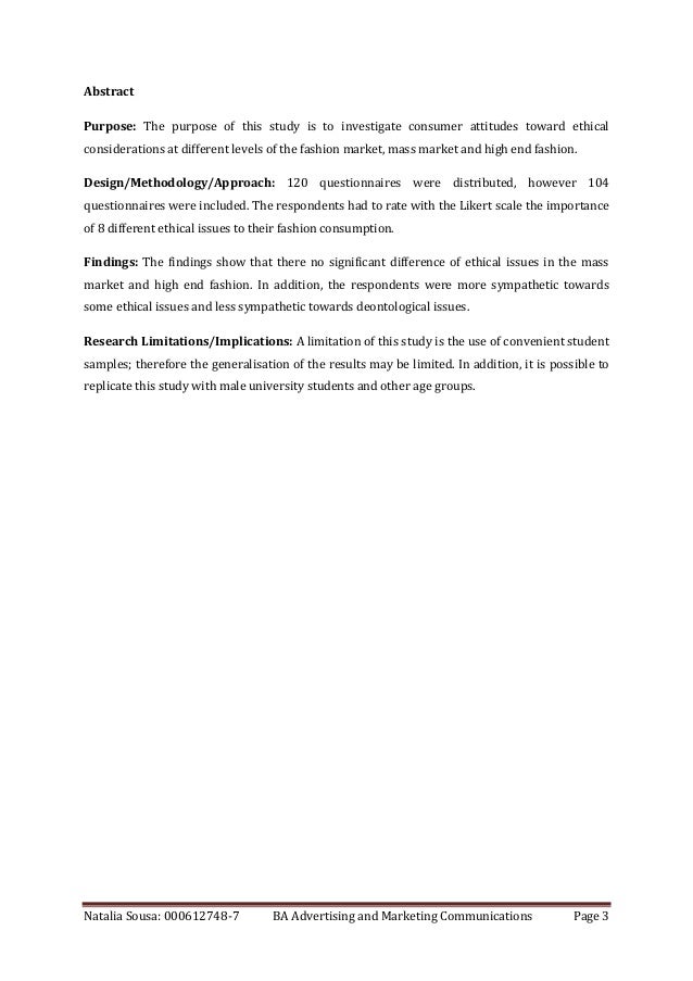Advertising Dissertation Examples