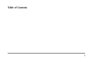 i 
Table of Contents 
 