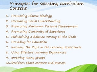 Content Selection and Organization Principles and Procedures (8603)