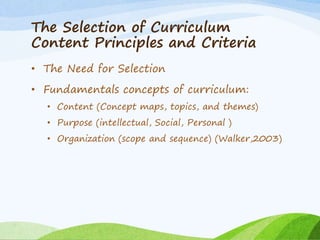 Content Selection and Organization Principles and Procedures (8603)