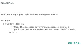 Computer Programming for Lawyers | PDF