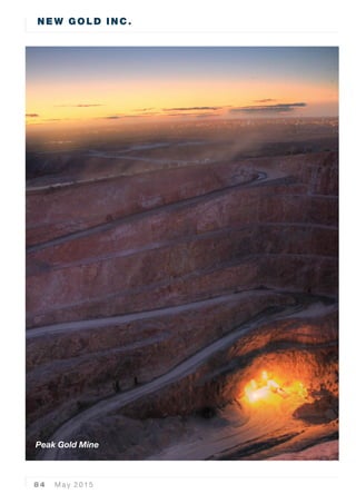 8 4 May 2015
NEW GOLD INC.
Peak Gold Mine
 