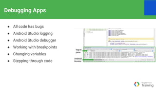 Android developer fundamentals training overview Part II | PPT