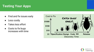 Android developer fundamentals training overview Part II | PPTX