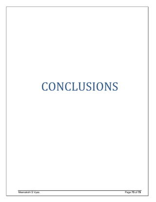 Meenakshi S Vyas Page 75 of 78
CONCLUSIONS
 