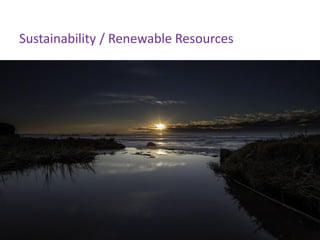 Sustainability / Renewable Resources
 